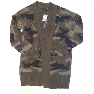 NWT camo sweater
